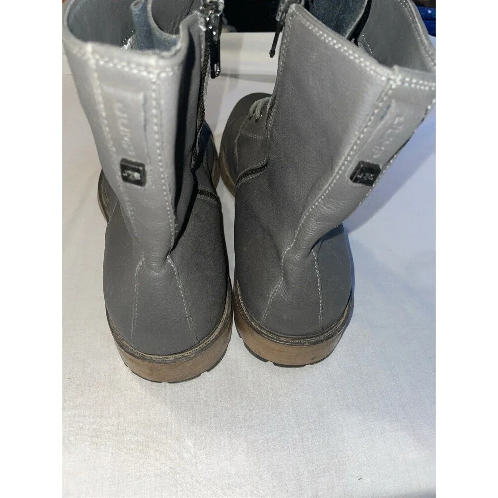 J 75 By Jump Men’s Ankle Boots Sz 13 M Gray Leather Grunge Streetwear Going Out